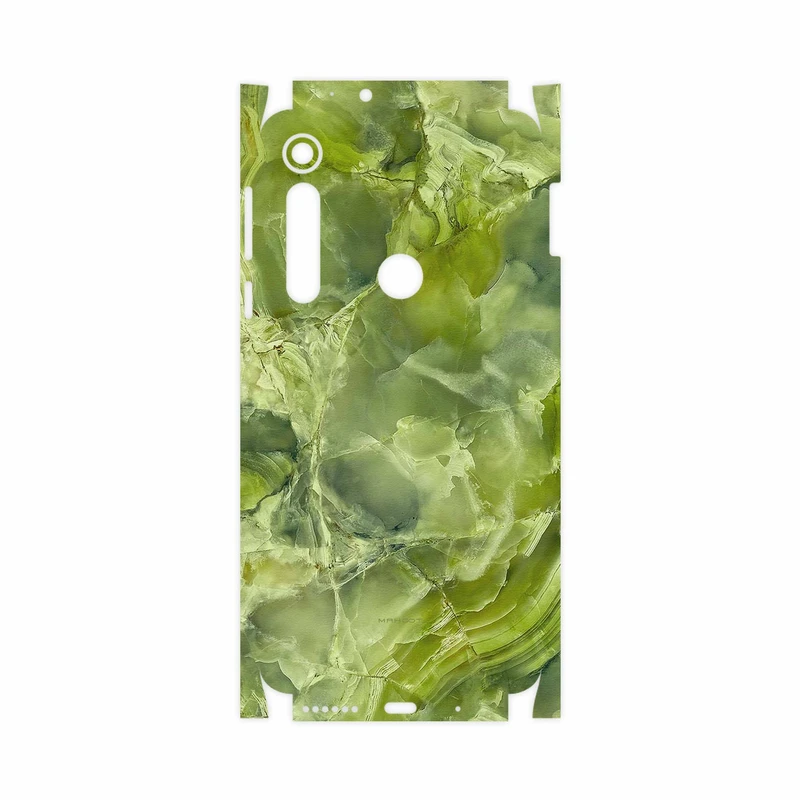 برچسب پوششی ماهوت مدل Green Crystal Marble-FullSkin مناسب برای گوشی موبایل موتورولا One Macro