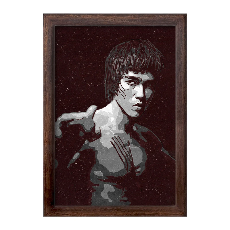 تابلو خندالو طرح بروس لی (Bruce Lee) کد F1789