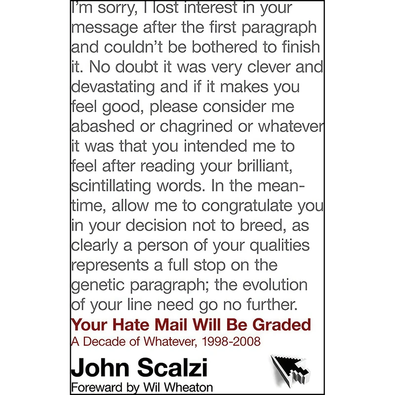کتاب Your Hate Mail Will Be Graded اثر John Scalzi انتشارات Tor Books