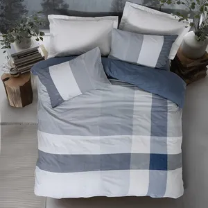 سرویس ملحفه 2 نفر 4 تکه کاتن باکس مدل Nordek Liva Gri C.K