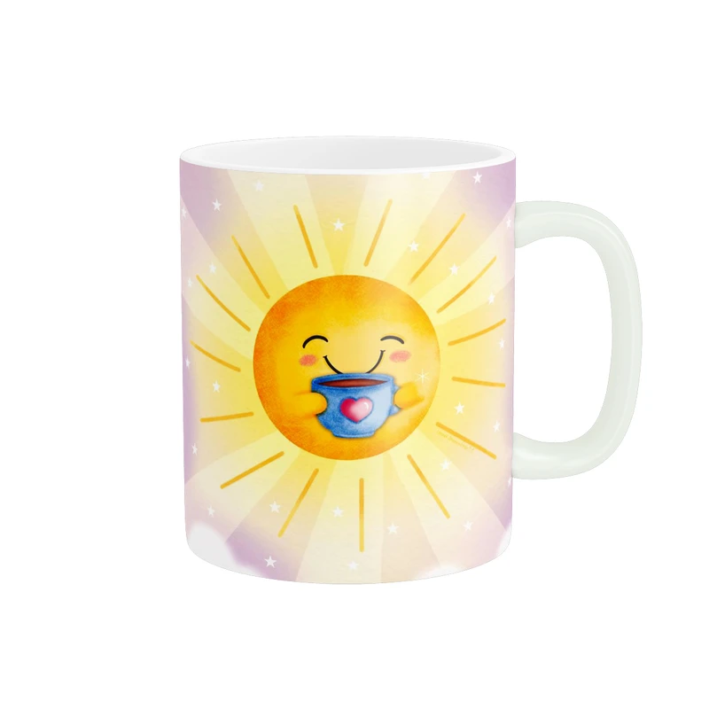 ماگ پاد آفرین طرح خورشید کد 3855