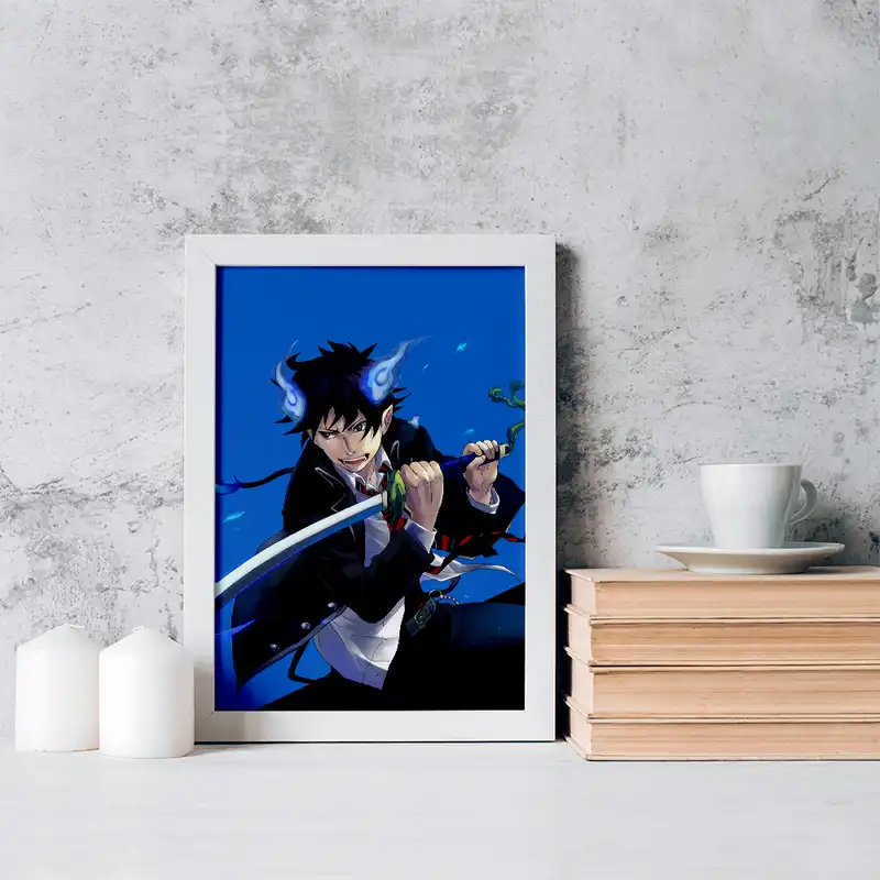 تابلو خندالو مدل رین انیمه جنگیر آبی کد 16355