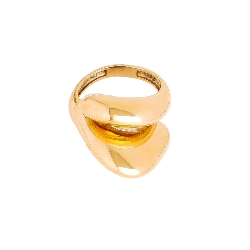 انگشتر طلا 18 عیار زنانه لاوین مدل ضربدری سایز 54