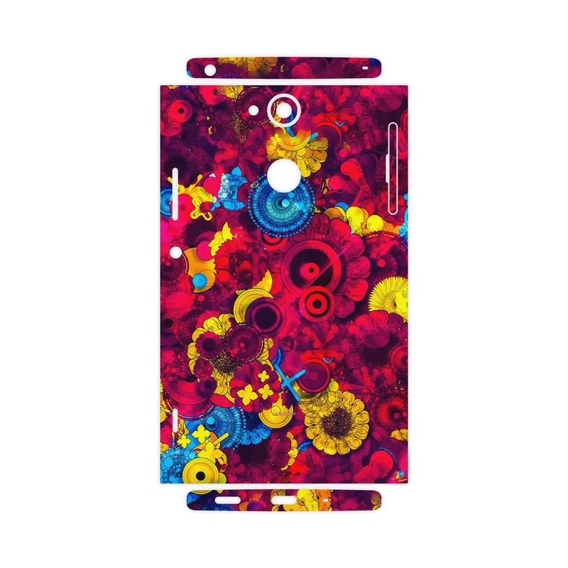 برچسب پوششی ماهوت مدل Vector Flower Garden Digital Art-FullSkin مناسب برای گوشی موبایل سونی Xperia XA2
