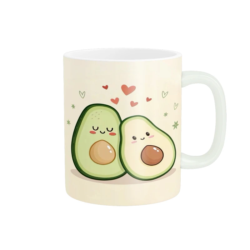 ماگ پادآفرین مدل فانتزی طرح آووکادو کیوت و بامزه آواکادو کد p9860