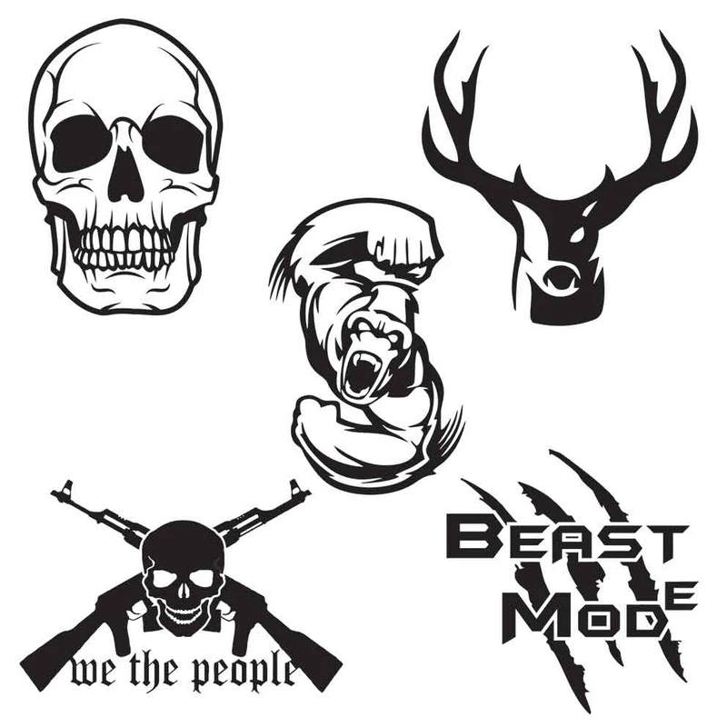 استیکر خودرو مدل STBG 2106 - مجموعه 5 عددی