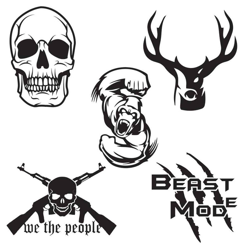 استیکر خودرو مدل STBG 2106 - مجموعه 5 عددی