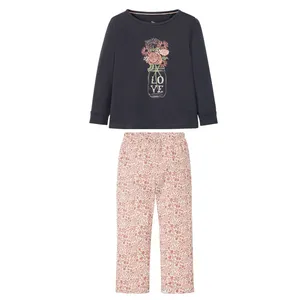 ست تی شرت آستین بلند و شلوار دخترانه لوپیلو مدل 8792821