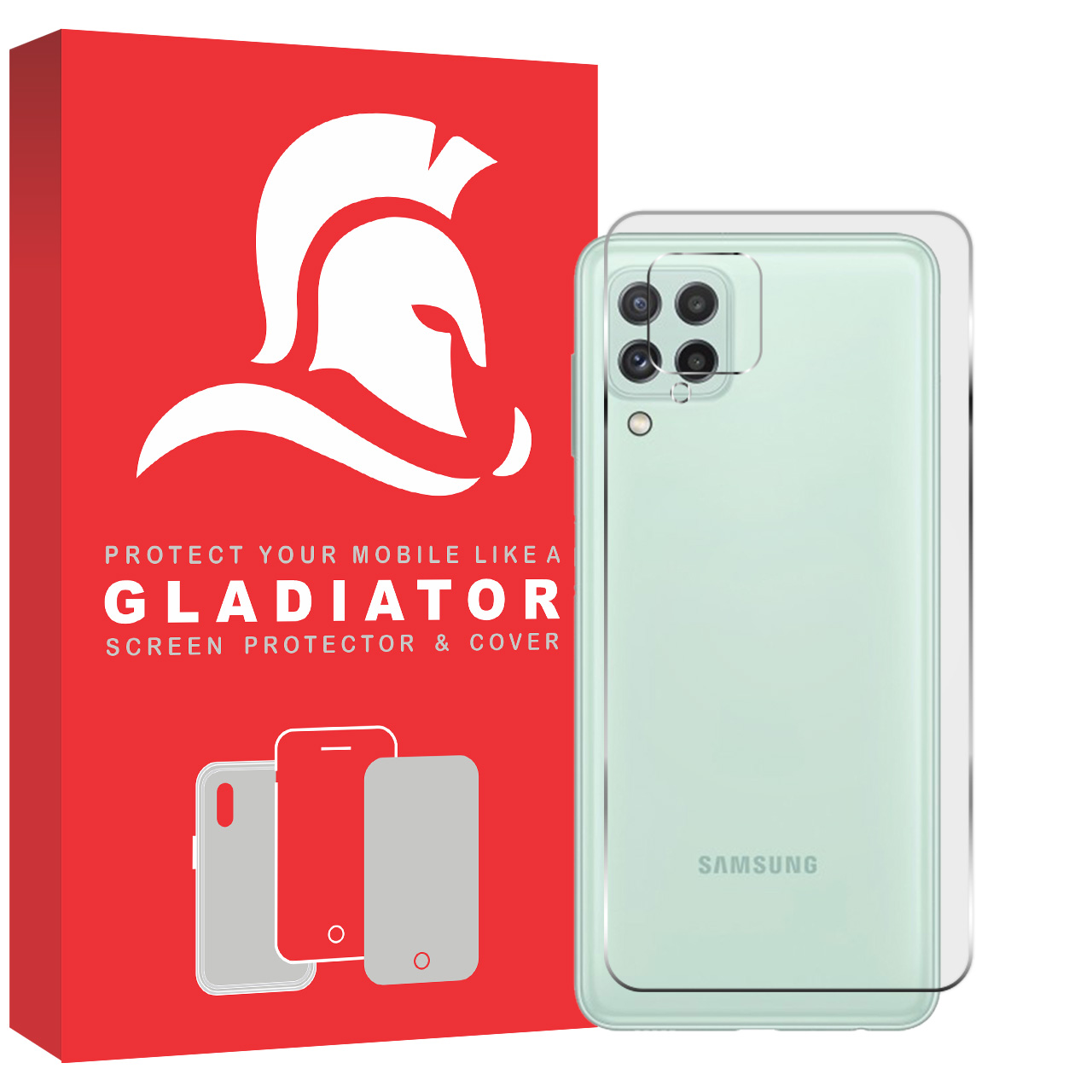نقد و بررسی محافظ پشت گوشی گلادیاتور مدل GBC1000 مناسب برای گوشی موبایل سامسونگ Galaxy A22 4G توسط خریداران