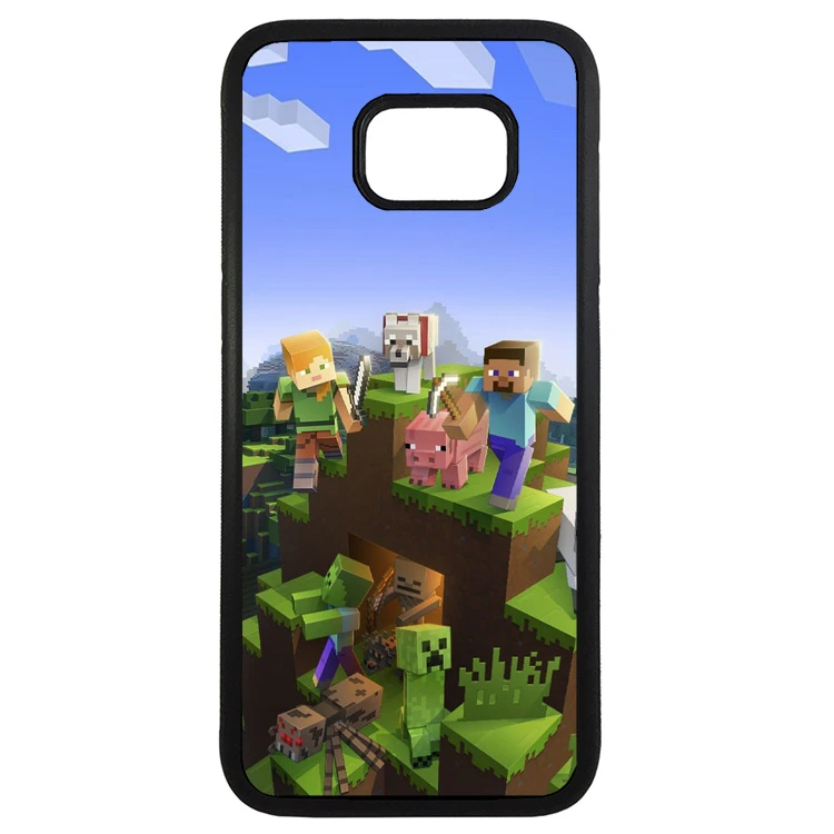 کاور طرح ماینکرفت مناسب برای گوشی موبایل سامسونگ galaxy s7 edge