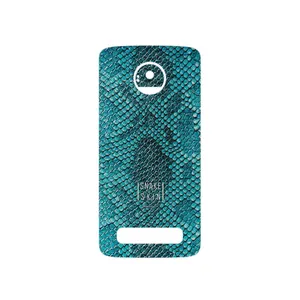 MAHOOT Blue Snake Skin Cover Sticker for Motorola Moto Z