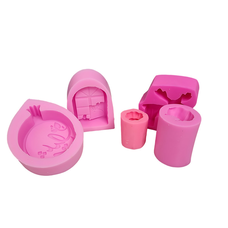 قالب شمع مدل ست مناسبتی شب یلدا و کریسمس کد C05 مجموعه 5 عددی