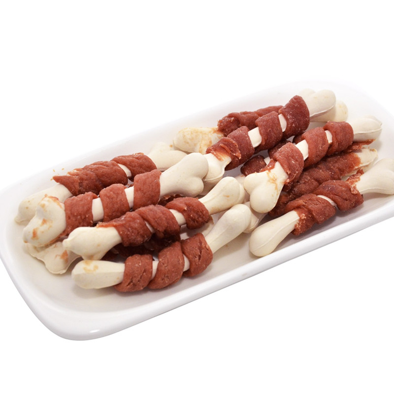 تشویقی سگ اداگ مدل گوشت و استخوان کلسیمی وزن 100 گرم