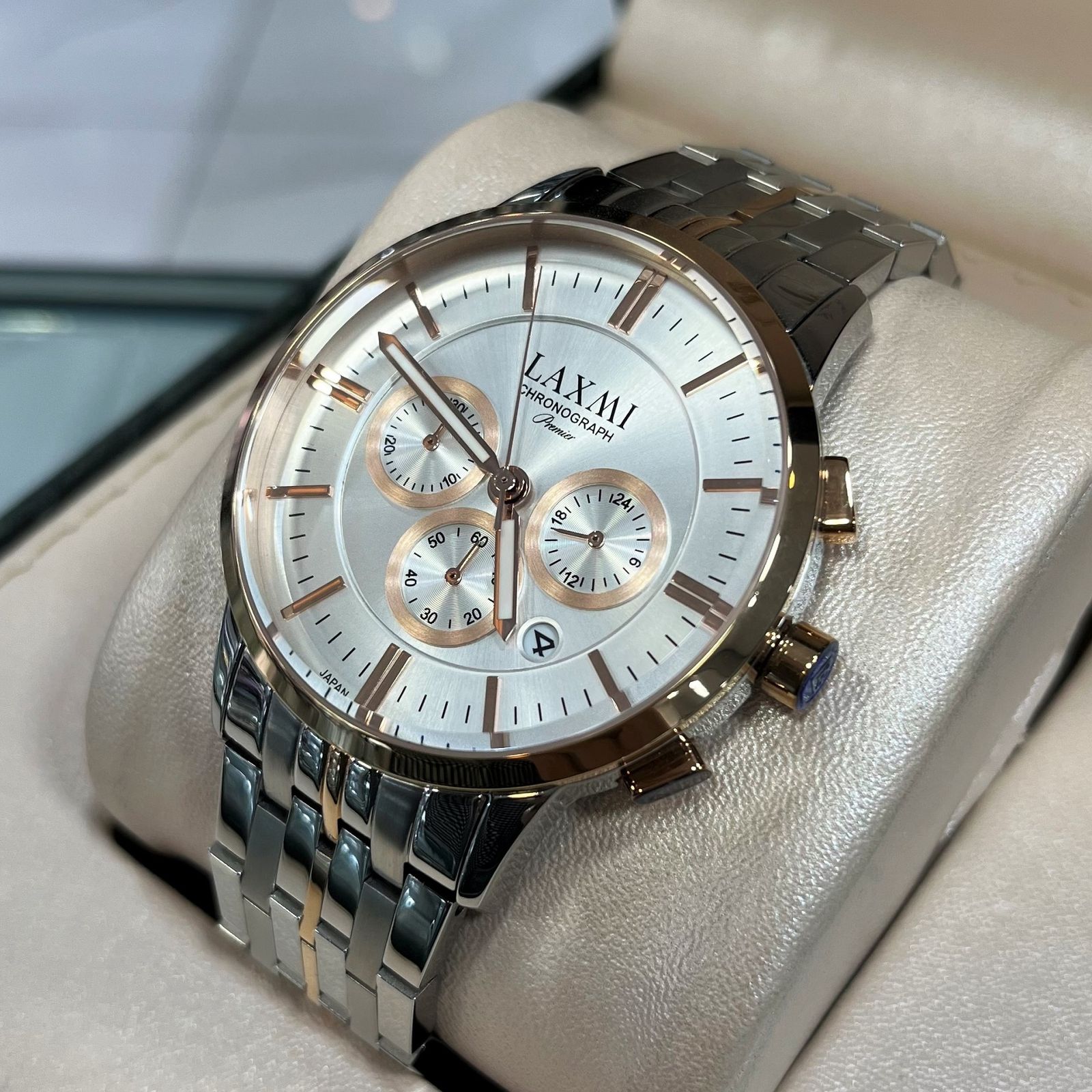 ست ساعت مچی عقربه ای زنانه و مردانه لاکسمی مدل 8547G - 8547L -  - 3