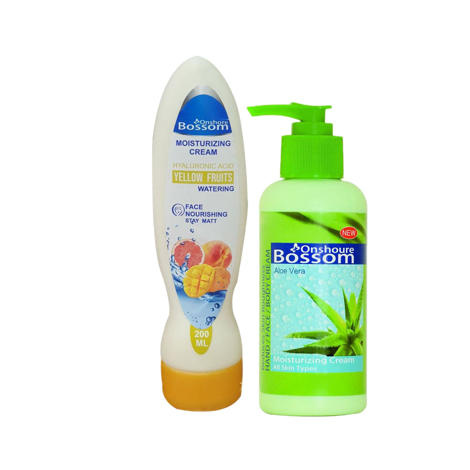 کرم مرطوب کننده انشور بوسوم مدل آلوئه ورا حجم 250 میلی لیتر به همراه کرم مرطوب کننده مدل Yellow Fruits حجم 200 میلی لیتر 
