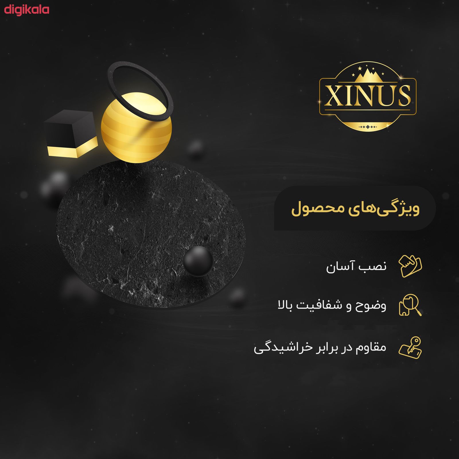  خرید اینترنتی با تخفیف ویژه محافظ لنز دوربین ژینوس مدل PLX مناسب برای گوشی موبایل اپل iPhone 8