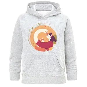 هودی زنانه طرح دختر و روباه مدل H315