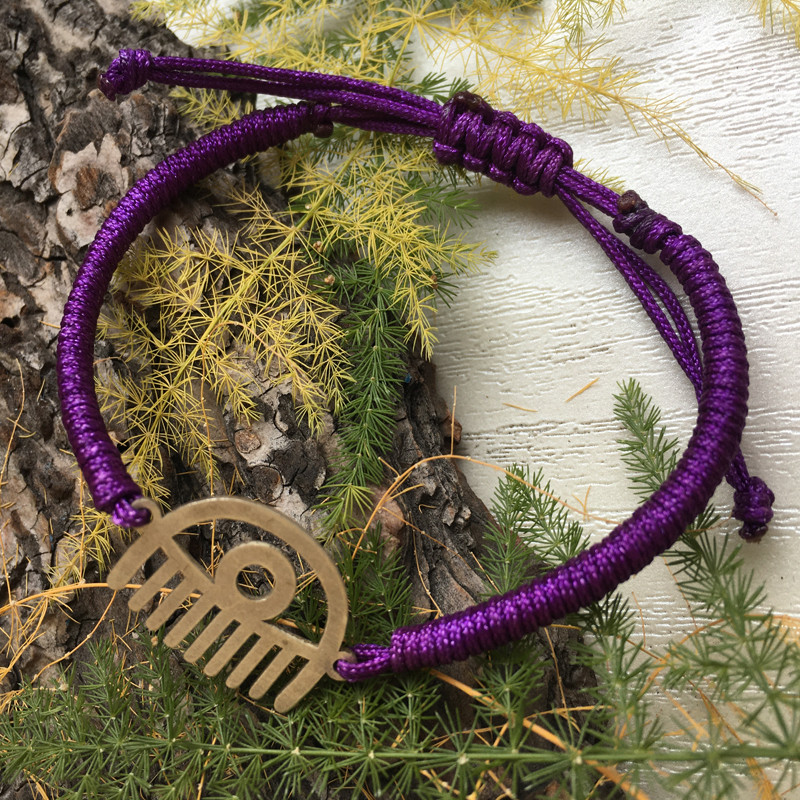 دستبند نقره زنانه مدل مژه