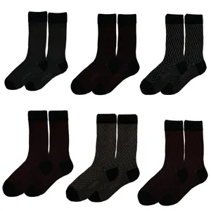 جوراب  ساق بلند مردانه ال سون مدل ژاکارد کد PH1074 مجموعه 6 عددی