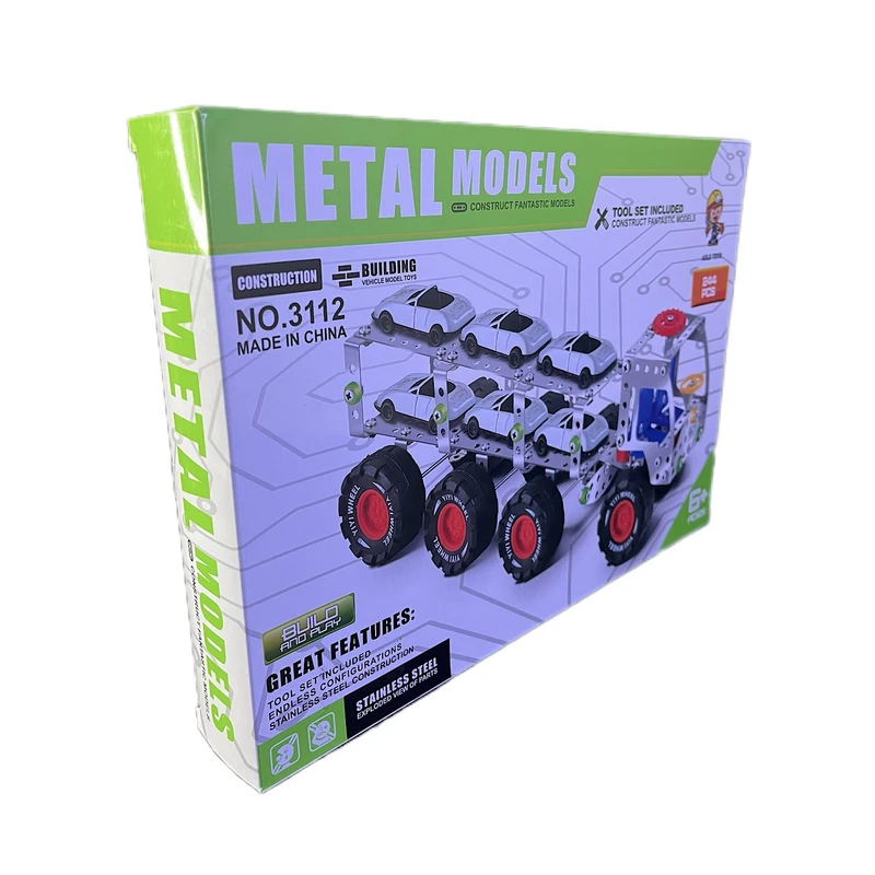 ساختنی ۲۴۴ تکه متال مدل تریلی حمل خودرو 