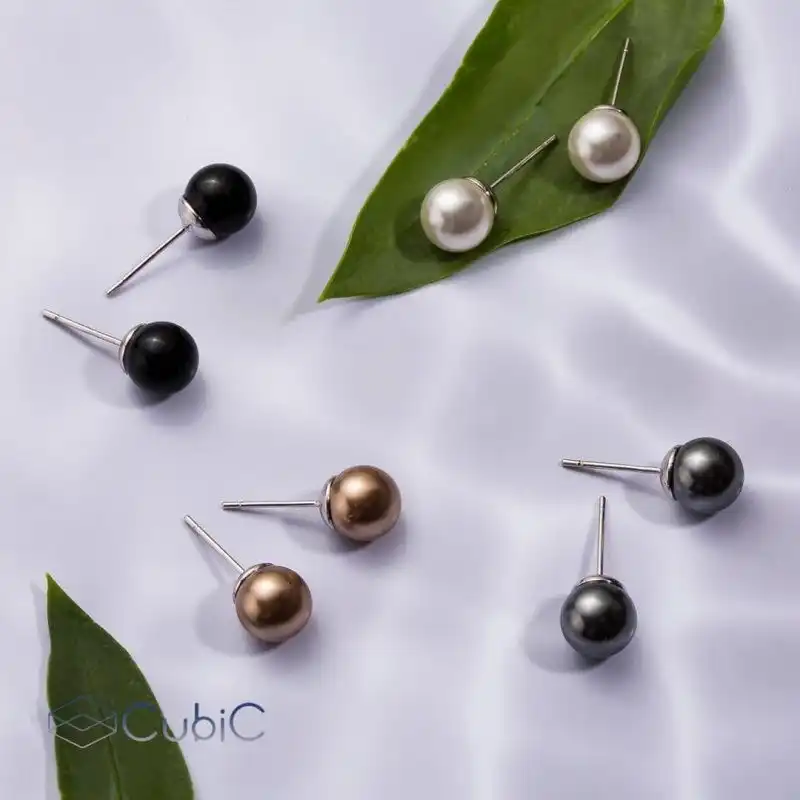 گوشواره زنانه کوبیک مدل QE-63903