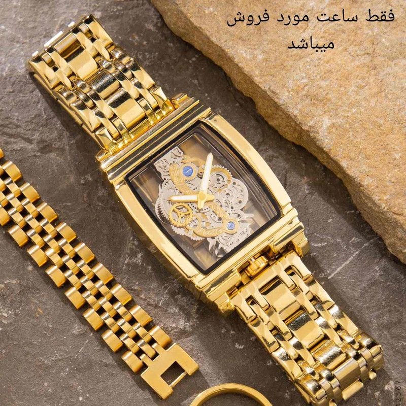 ساعت مچی عقربه‌ای مردانه مدل بین باند پشت شیشه ای_ak_09