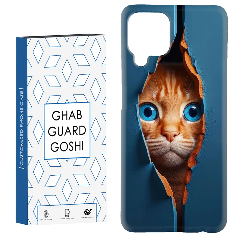 کاور قاب گارد گوشی طرح گربه کد Dimo-355 مناسب برای گوشی موبایل سامسونگ Galaxy A12 / Galaxy M12