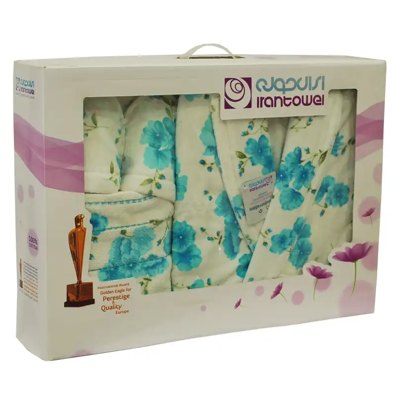 سرویس حوله پالتویی 4 تکه ایران حوله کد IrL1