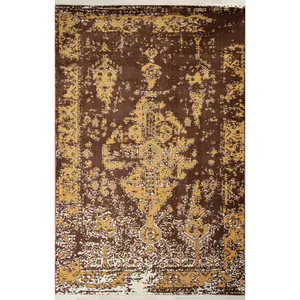 فرش ماشینی طرح کهنه نما کد S117-1