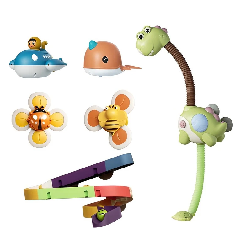 اسباب بازی حمام توماما کیدز مدل TM373-C طرح دایناسور بسته 6 عددی