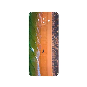 MAHOOT Beach and Green Sea Cover Sticker for Samsung Galaxy J6 Plus