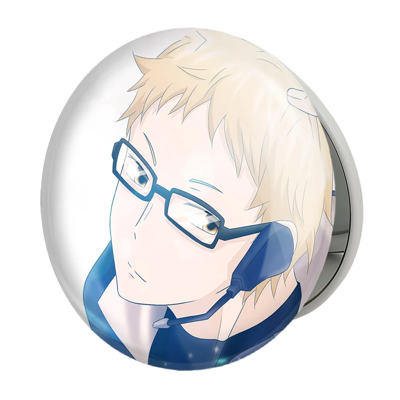 آینه جیبی خندالو طرح سوکیشیما کئی انیمه هایکیو Haikyu مدل تاشو کد 17797 