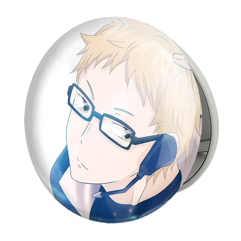 آینه جیبی خندالو طرح سوکیشیما کئی انیمه هایکیو Haikyu مدل تاشو کد 17797