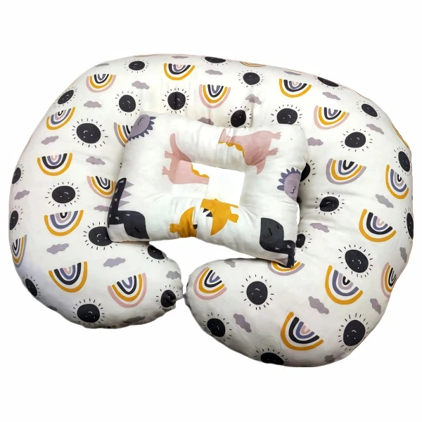 عکس شماره 6 : ست بالش شیردهی شایلی مدل دایناسور به همراه بالش بسته 2 عددی