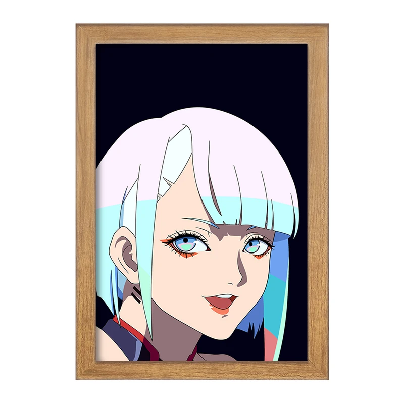 تابلو خندالو مدل لوسی انیمه سایبرپانک کد 23995