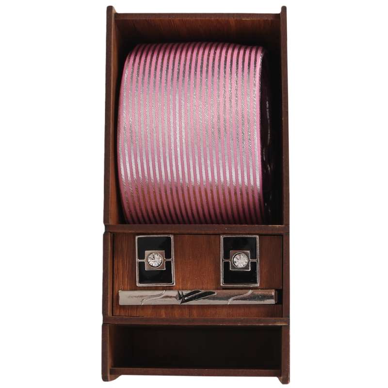 ست کراوات و گیره کراوات و دکمه سردست مردانه مدل PJ-106602