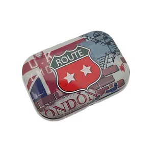 جعبه دکوری مدل قوطی فلزی طرح LONDON کد 369