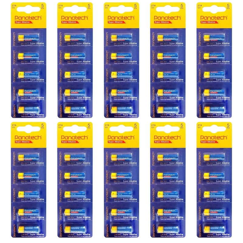 باتری 27A پاناتک مدل Super Alkaline بسته 50 عددی