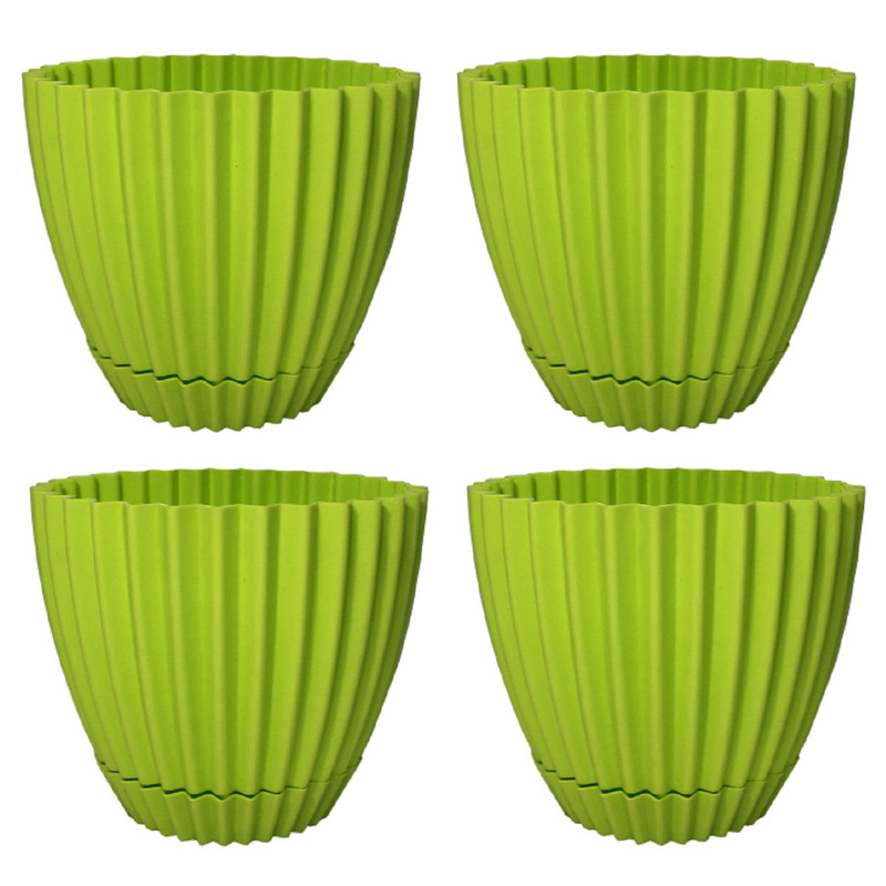 گلدان دانیال پلاستیک مدل 4-602 مجموعه 4 عددی