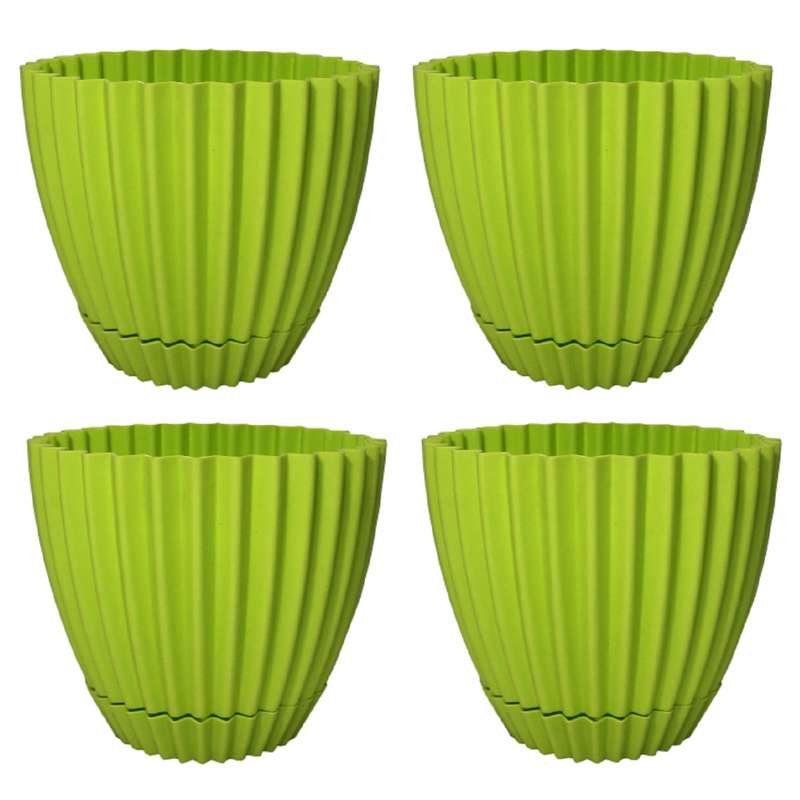 گلدان دانیال پلاستیک مدل 4-604 مجموعه 4 عددی