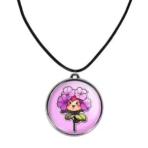 گردنبند خندالو مدل گل و گیاه کد 3664236643