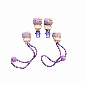 ست گیره و کش مو دخترانه مدل 4kitties بسته 4 عددی