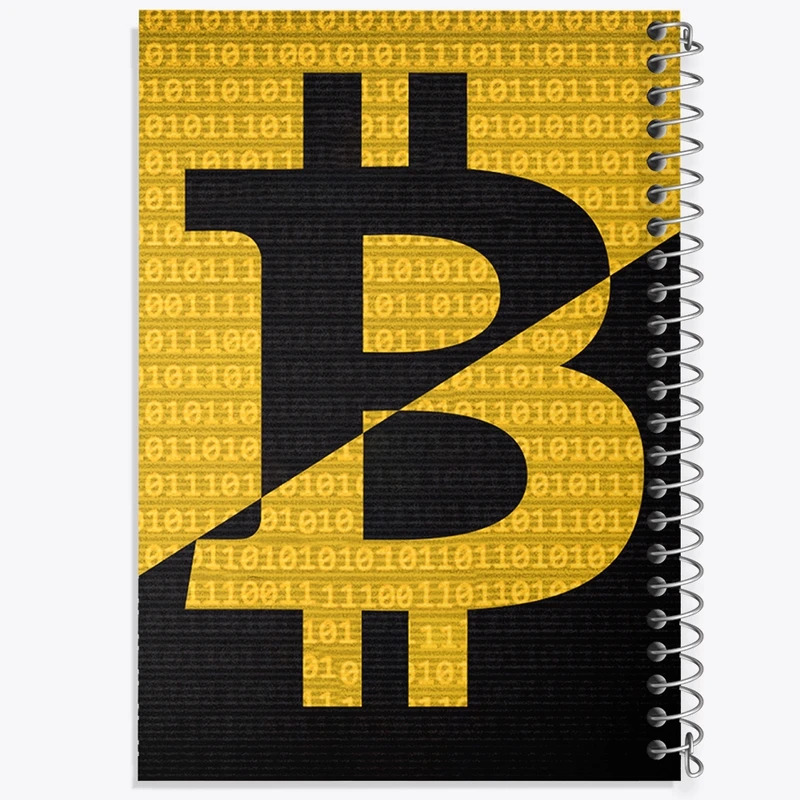 دفتر مشق 100 برگ خندالو طرح بیت کوین (Bitcoin) کد F1606