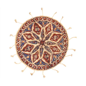 رومیزی قلمکار مدل گرد 20