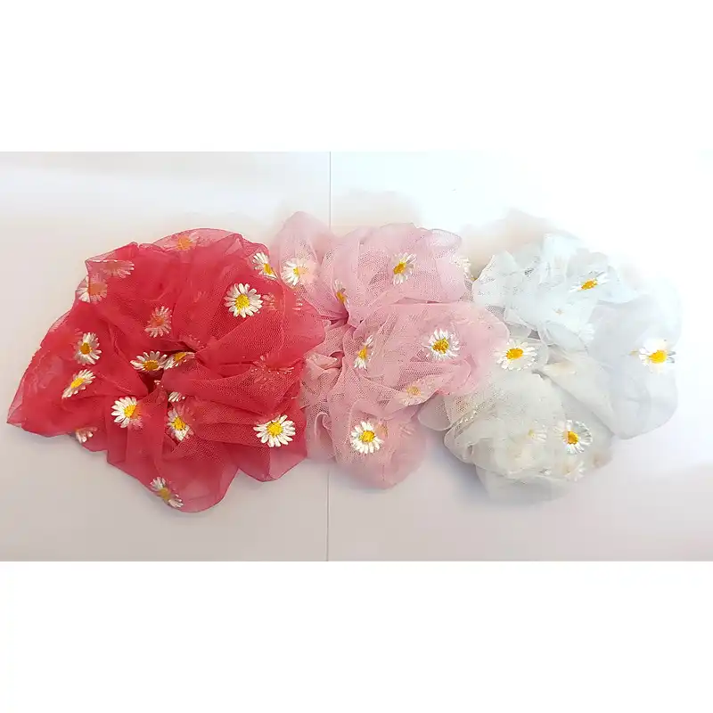 کش مو زنانه مدل اسکرانچی بابونه 2021