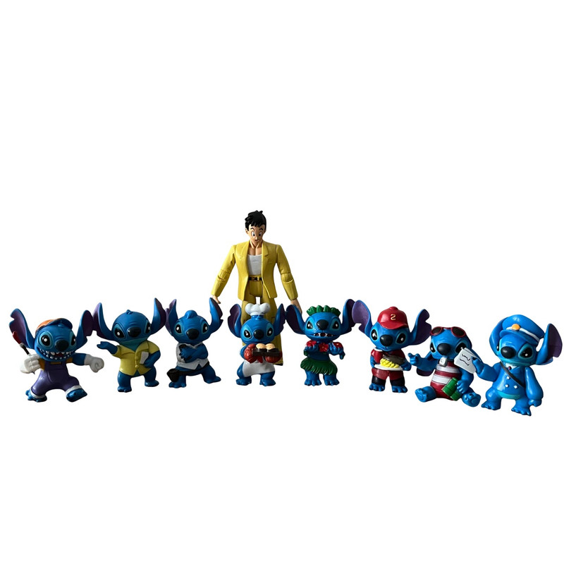 اکشن فیگور مدل Stitch figure مجموعه 9 عددی