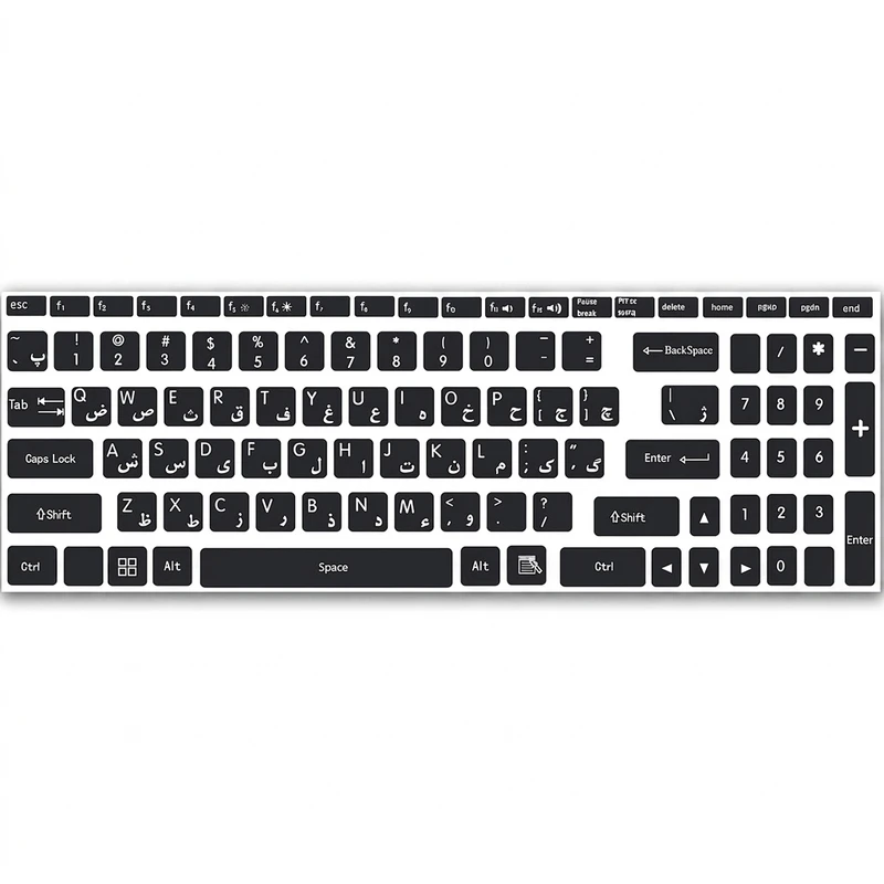 برچسب حروف فارسی کیبورد کد bl-ck