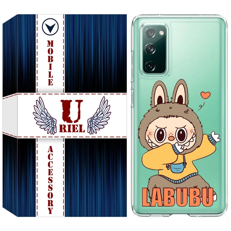 کاور یوریل مدل Clear کد 104 طرح لبوبو Labubu مناسب برای گوشی موبایل سامسونگ Galaxy S20 FE
