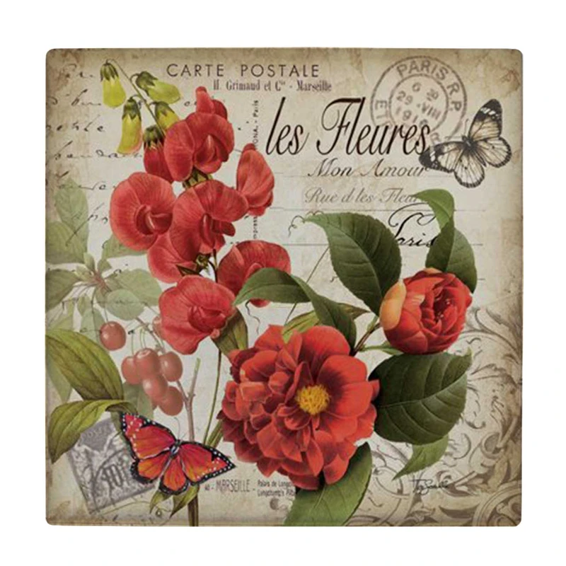 زیر لیوانی طرح پروانه و گل کد    3788150_1757