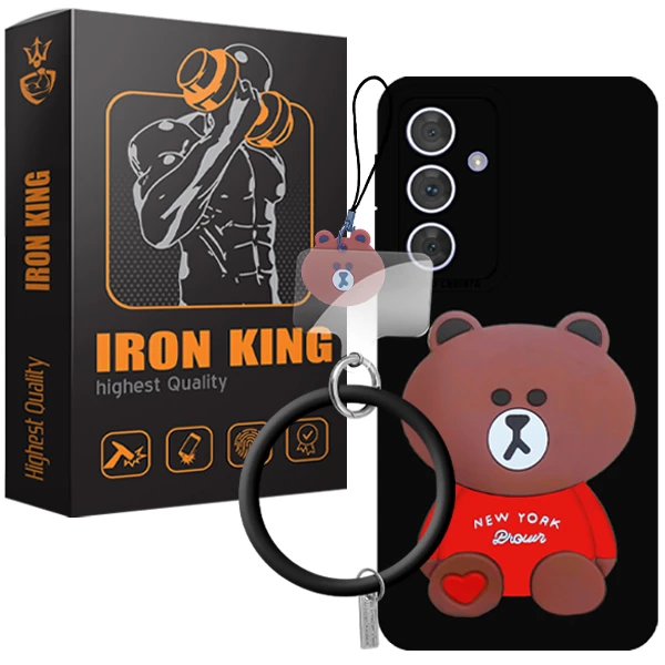 کاور آیرون کینگ مدل OO-GHALBI-21 مناسب برای گوشی موبایل سامسونگ Galaxy A35 به همراه بندآویز